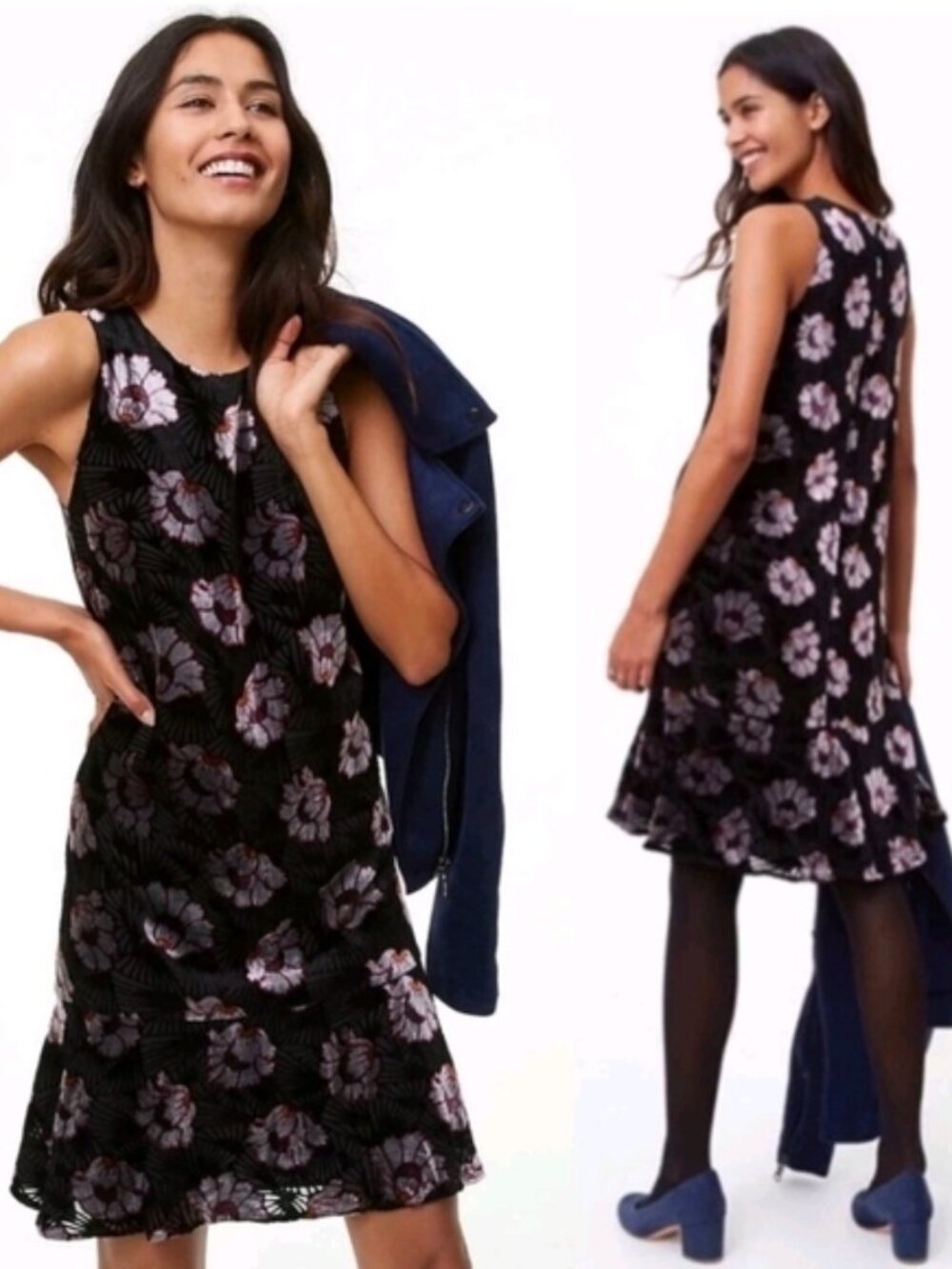 LOFT Sleeveless floral party/cocktail dress LP